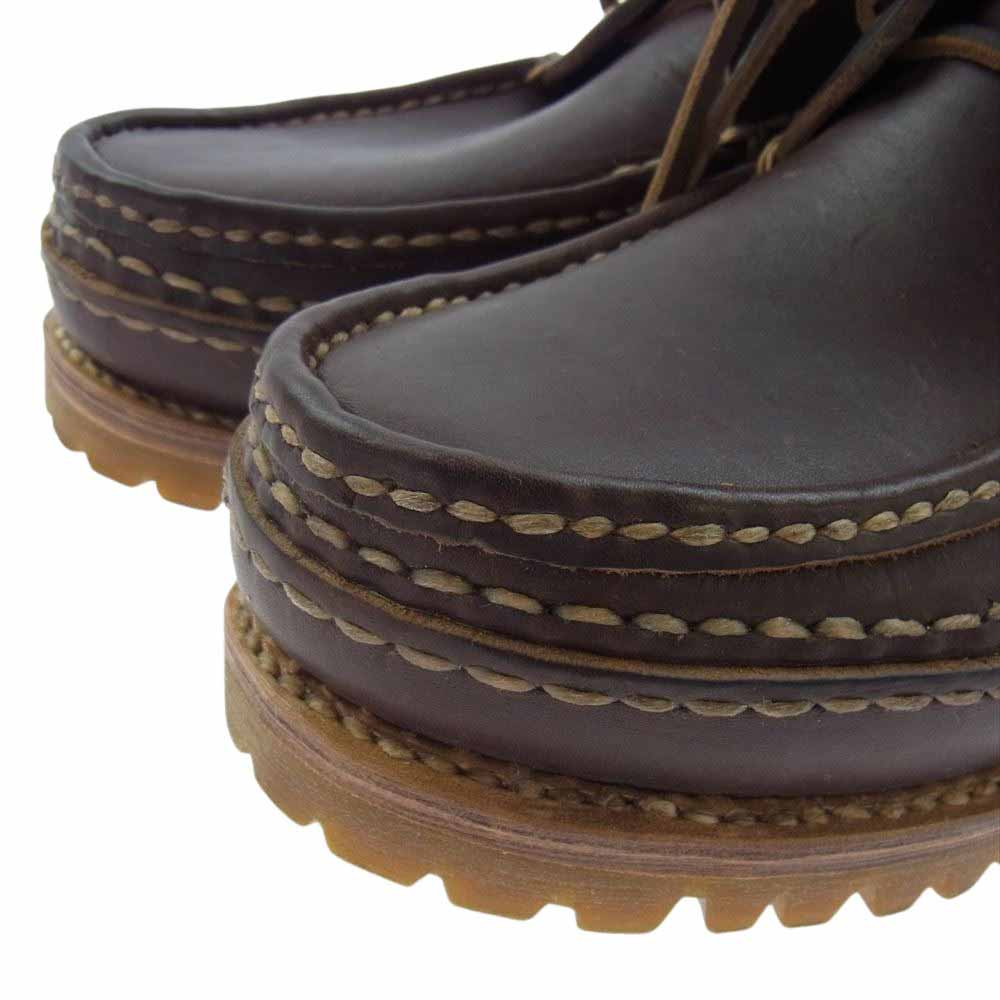 VISVIM ビズビム 22AW 0122202002005 KANAWA MOC MID-FOLK カナワモック 4ホール ミッドフォーク シューズ ブーツ ブラウン系 M8.5【美品】【中古】