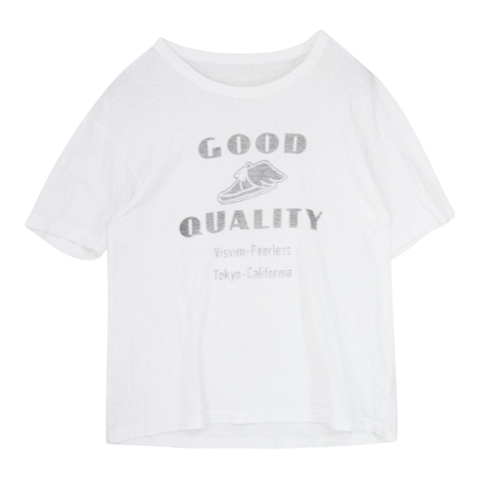 VISVIM ビズビム 23SS 0123305010004 JUMBO TEE S/S GOOD QUALITY ジャンボ プリント 半袖 Tシャツ ホワイト系 2【中古】