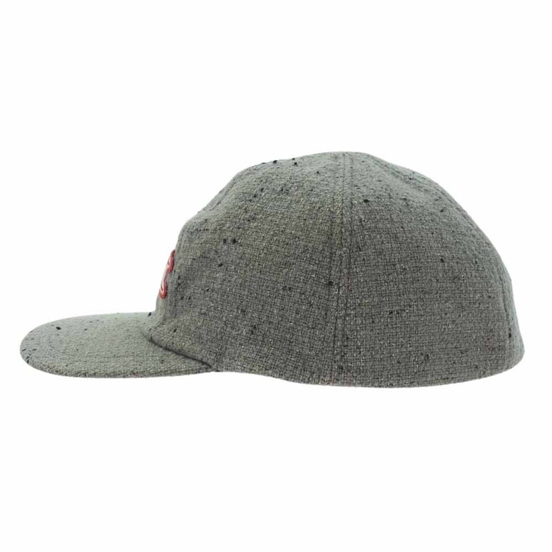 VISVIM ビズビム 19SS 0119203003019 HONUS CAP GREY ウール リネン ネップ 6パネル ワッペン キャップ 帽子 グレー系【中古】