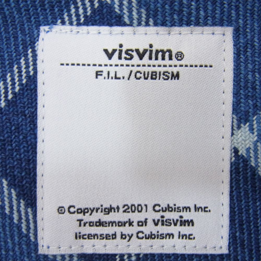 VISVIM ビズビム 15SS 0115105011027 BLACK ELK FLANNEL フランネル チェック 長袖 ロングスリーブ シャツ ブルー系 1【中古】