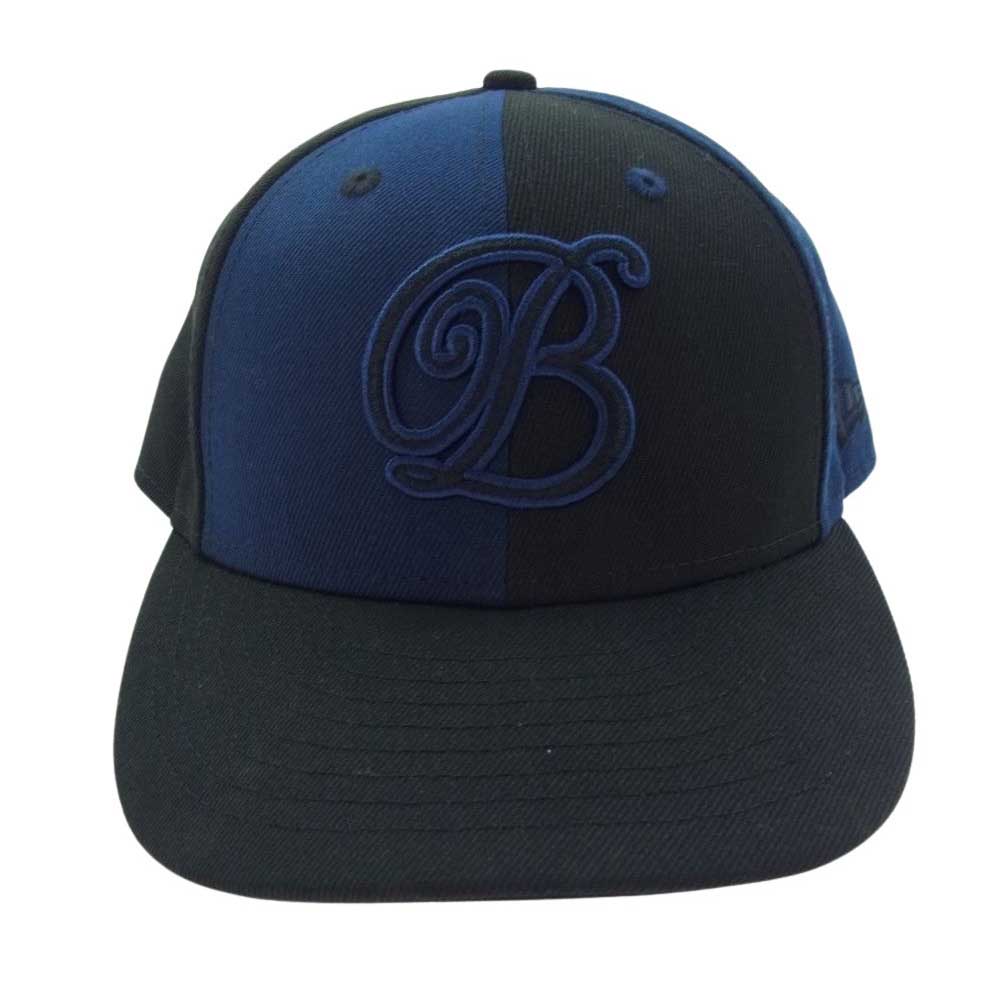 ブラックアイパッチ × NEW ERA ニューエラ B刺繍 キャップ  ブラック系【中古】