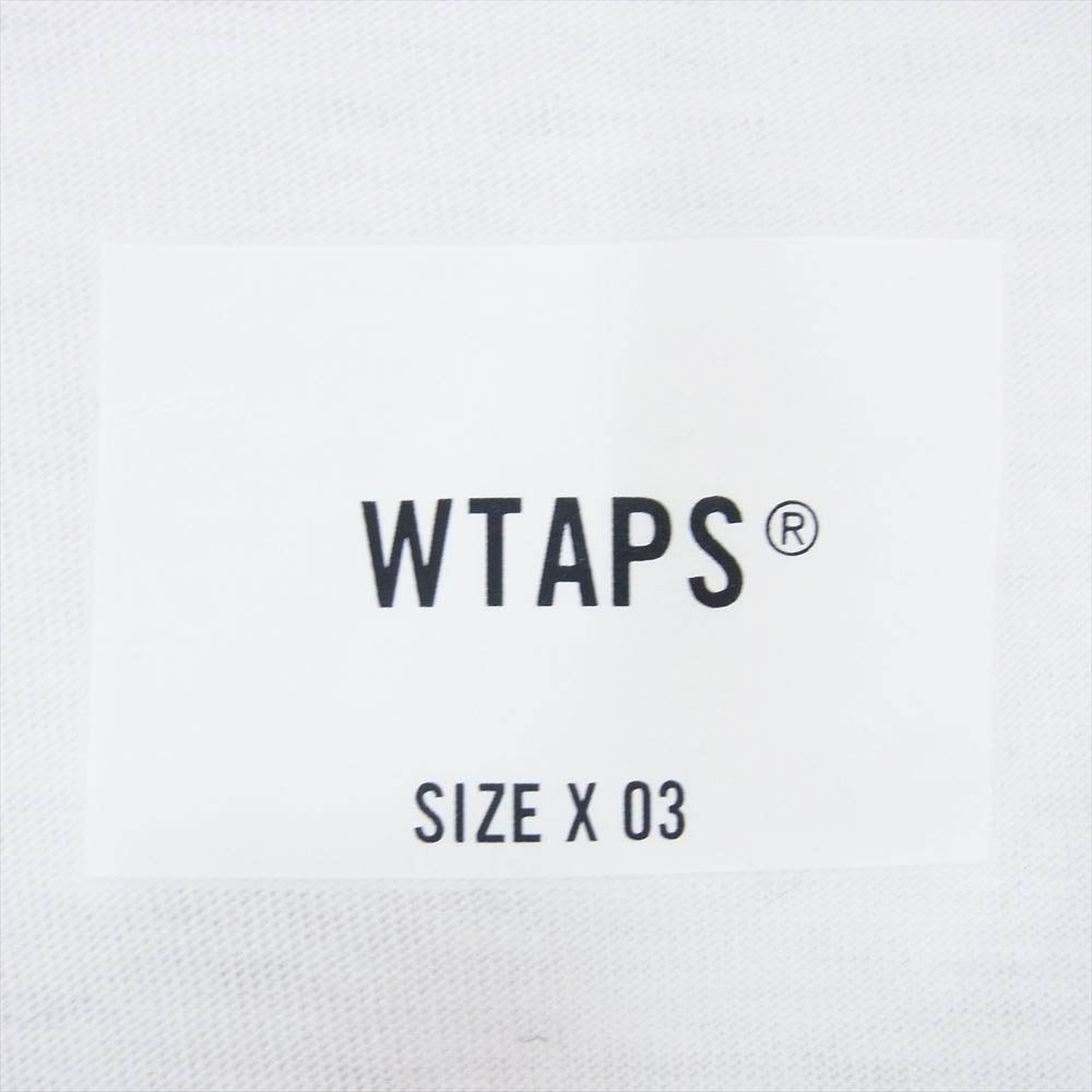 WTAPS ダブルタップス 23SS 231ATDT-CSM22 CTPL SIGN バック ロゴ 刺繍 ロングスリーブ カットソー Tシャツ 長袖 ホワイト ホワイト系 X03【中古】