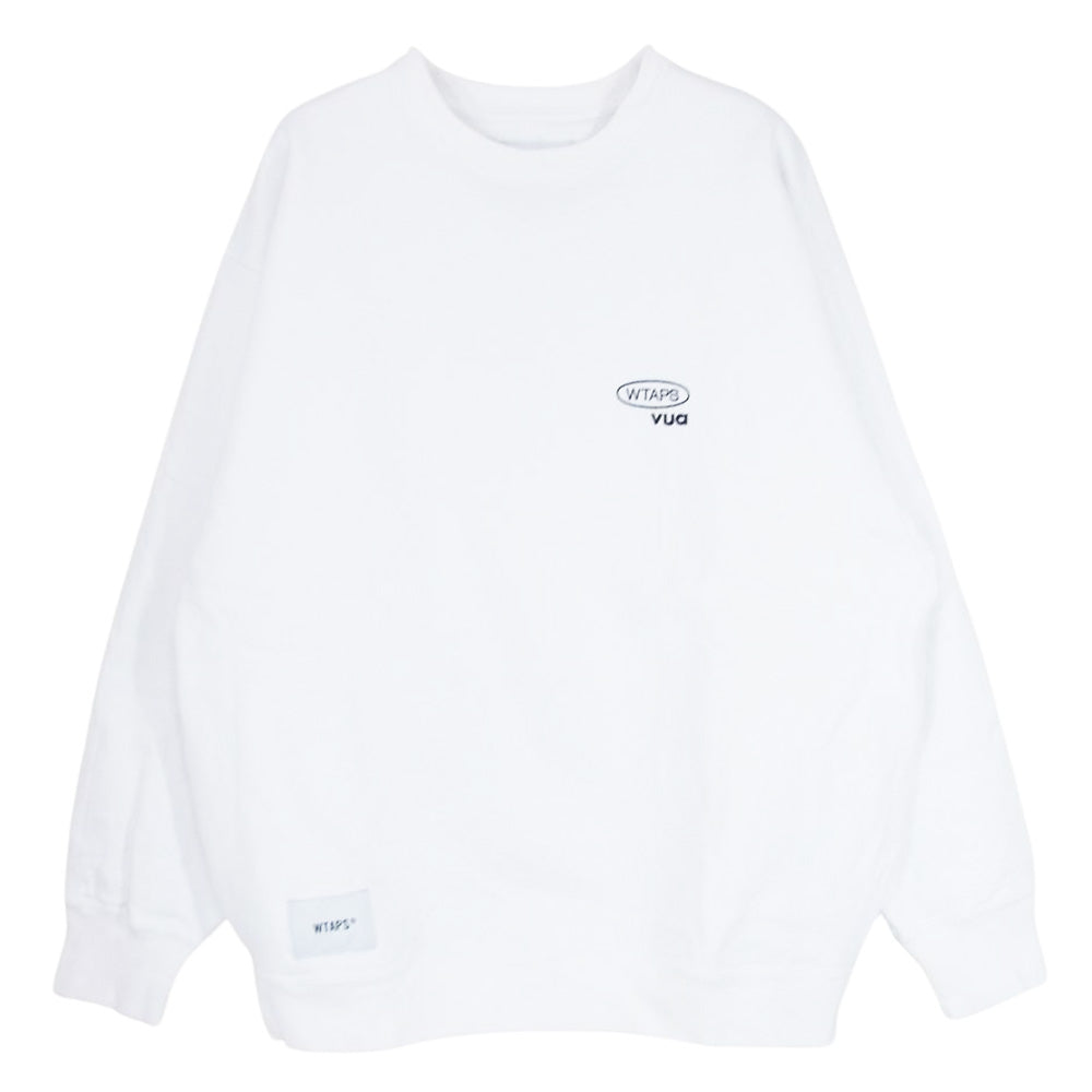 WTAPS ダブルタップス 23AW 232ATDT-CSM21 SWEATER COTTON.PROTECT コットン プロテクト スウェット トレーナー ホワイト ホワイト系 X 04【中古】