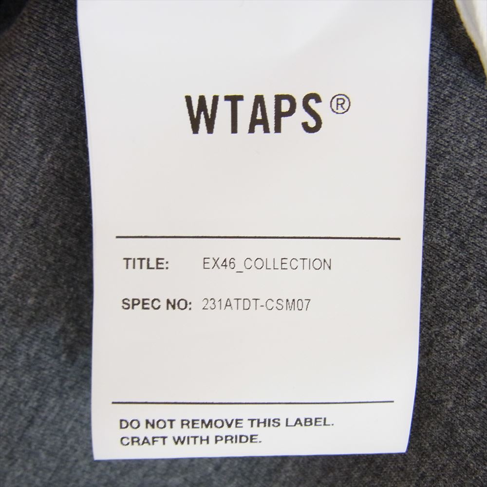 WTAPS ダブルタップス 23SS 231ATDT-CSM07 WOUND SWEATER RAPO. SIGN スウェット トレーナー ブラック ブラック系 X 03【中古】