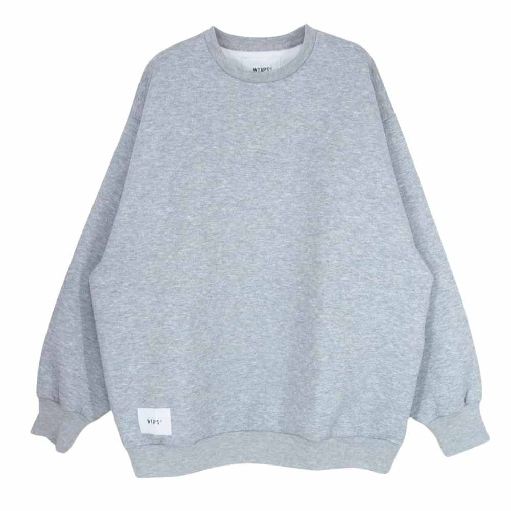 WTAPS ダブルタップス 23SS 231ATDT-CSM07 WOUND SWEATER RAPO. SIGN スウェット トレーナー グレー グレー系 X 03【中古】