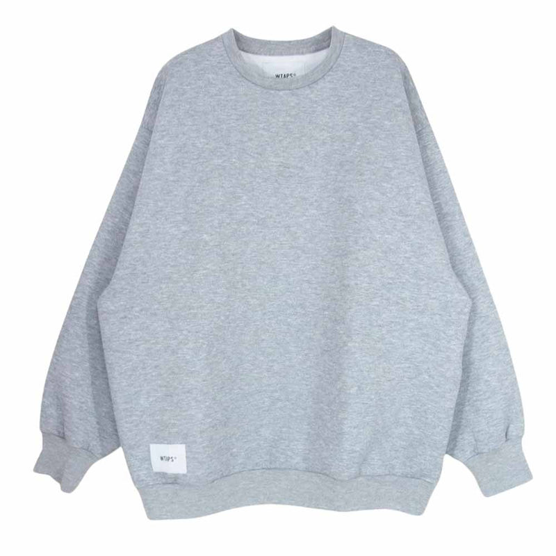 WTAPS ダブルタップス 23SS 231ATDT-CSM07 WOUND SWEATER RAPO. SIGN スウェット トレーナー グレー グレー系 X 03【中古】