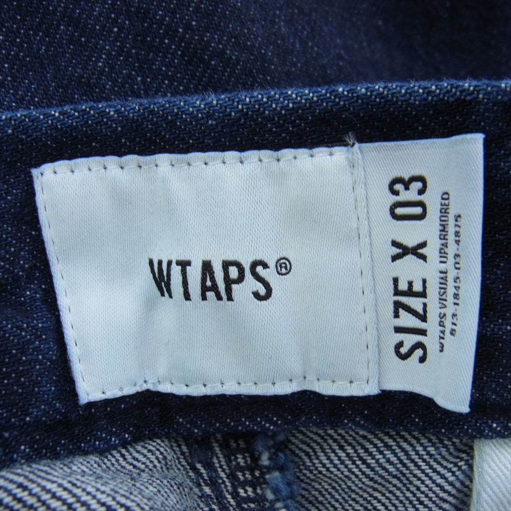 WTAPS ダブルタップス 23SS 231BRDT-PTM11 TROUSERS COTTON DENIM PANTS トラウザーズ コットン デニム パンツ インディゴブルー系 03【中古】