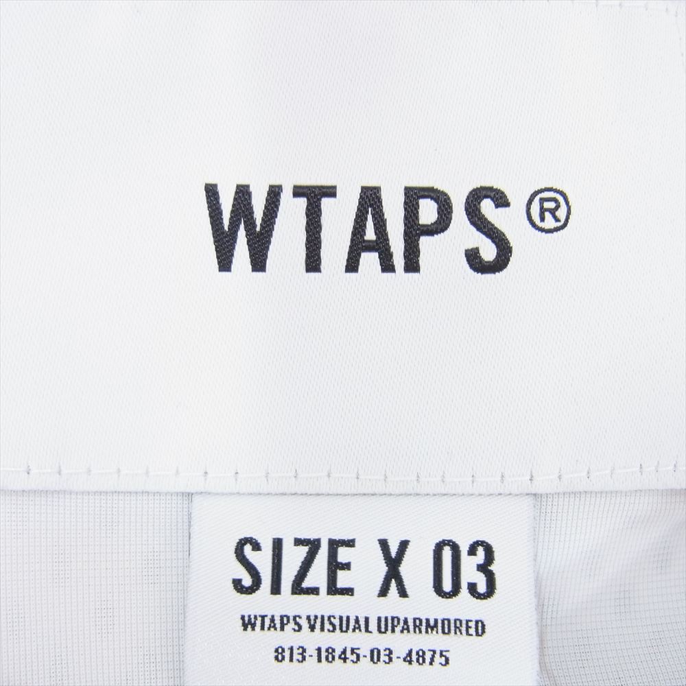 WTAPS ダブルタップス 22AW 222ATDT-CSM06 NETMINDER LS POLY.LLW ロゴ ワッペン ロングスリーブ メッシュ ホッケーシャツ 長袖 ホワイト系 X03【中古】