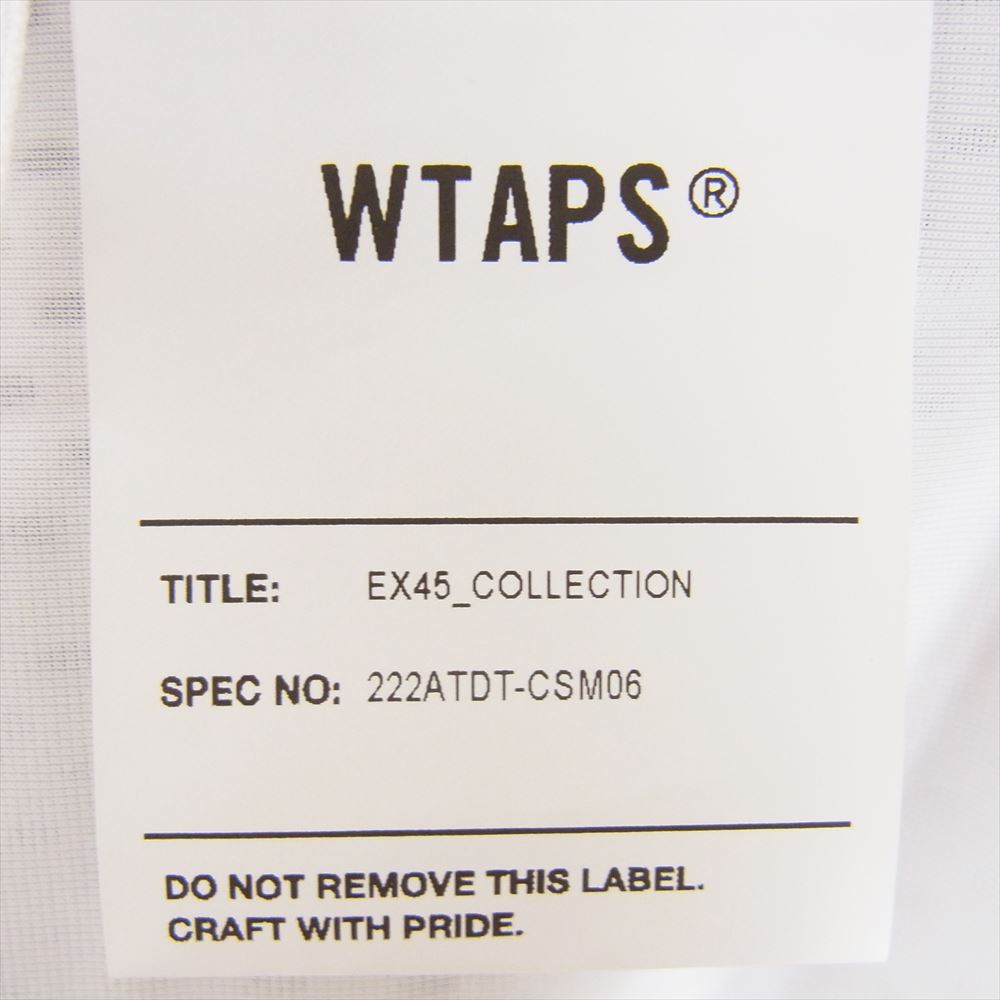 WTAPS ダブルタップス 22AW 222ATDT-CSM06 NETMINDER LS POLY.LLW ロゴ ワッペン ロングスリーブ メッシュ ホッケーシャツ 長袖 ホワイト系 X03【中古】