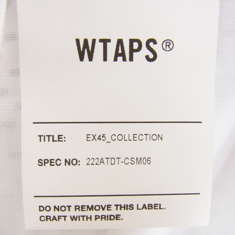 WTAPS ダブルタップス 22AW 222ATDT-CSM06 NETMINDER LS POLY.LLW ロゴ ワッペン ロングスリーブ メッシュ ホッケーシャツ 長袖 ホワイト系 X03【中古】