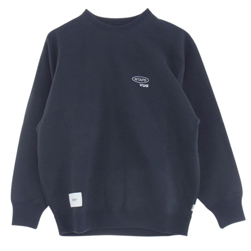 WTAPS ダブルタップス 23AW  232ATDT-CSM21 SWEATER COTTON PROTECT セーター コットン プロテクト スウェット トレーナー ブラック ブラック系 X03【新古品】【未使用】【中古】