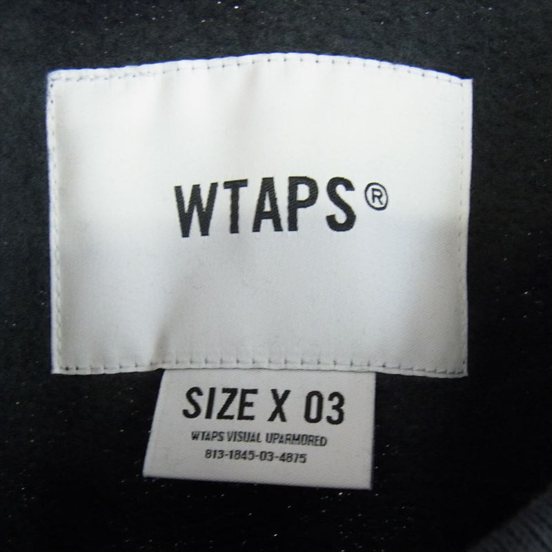 WTAPS ダブルタップス 23AW  232ATDT-CSM21 SWEATER COTTON PROTECT セーター コットン プロテクト スウェット トレーナー ブラック ブラック系 X03【新古品】【未使用】【中古】