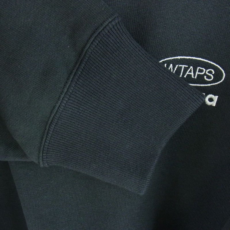 WTAPS ダブルタップス 23AW  232ATDT-CSM21 SWEATER COTTON PROTECT セーター コットン プロテクト スウェット トレーナー ブラック ブラック系 X03【新古品】【未使用】【中古】