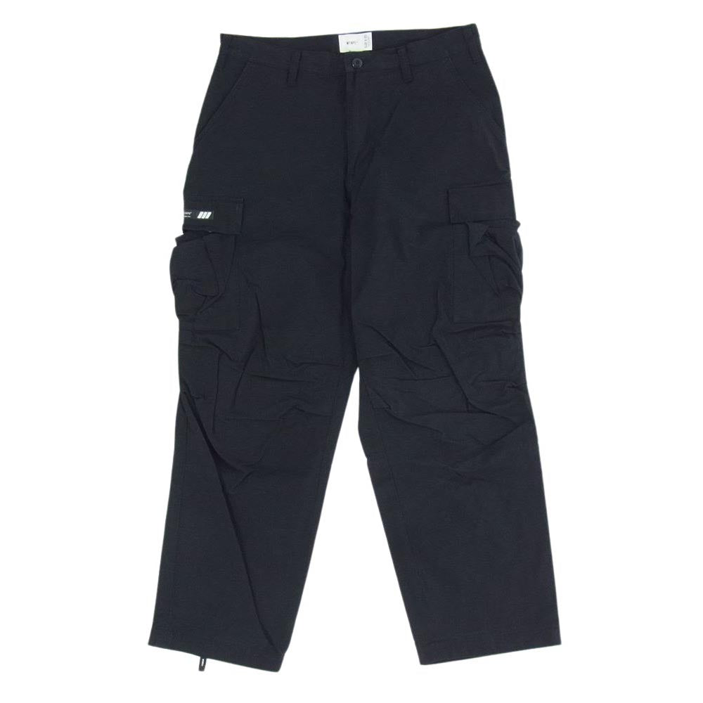 WTAPS ダブルタップス 23SS  231WVDT-PTM09 TROUSERS トラウザーズ NYCO. RIPSTOP カーゴ パンツ ブラック ブラック系 X 03【中古】