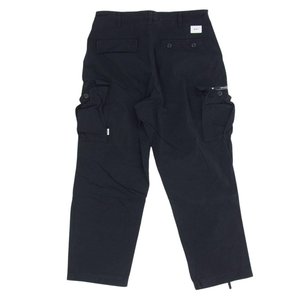 WTAPS ダブルタップス 23SS  231WVDT-PTM09 TROUSERS トラウザーズ NYCO. RIPSTOP カーゴ パンツ ブラック ブラック系 X 03【中古】