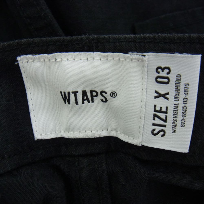 WTAPS ダブルタップス 23SS  231WVDT-PTM09 TROUSERS トラウザーズ NYCO. RIPSTOP カーゴ パンツ ブラック ブラック系 X 03【中古】