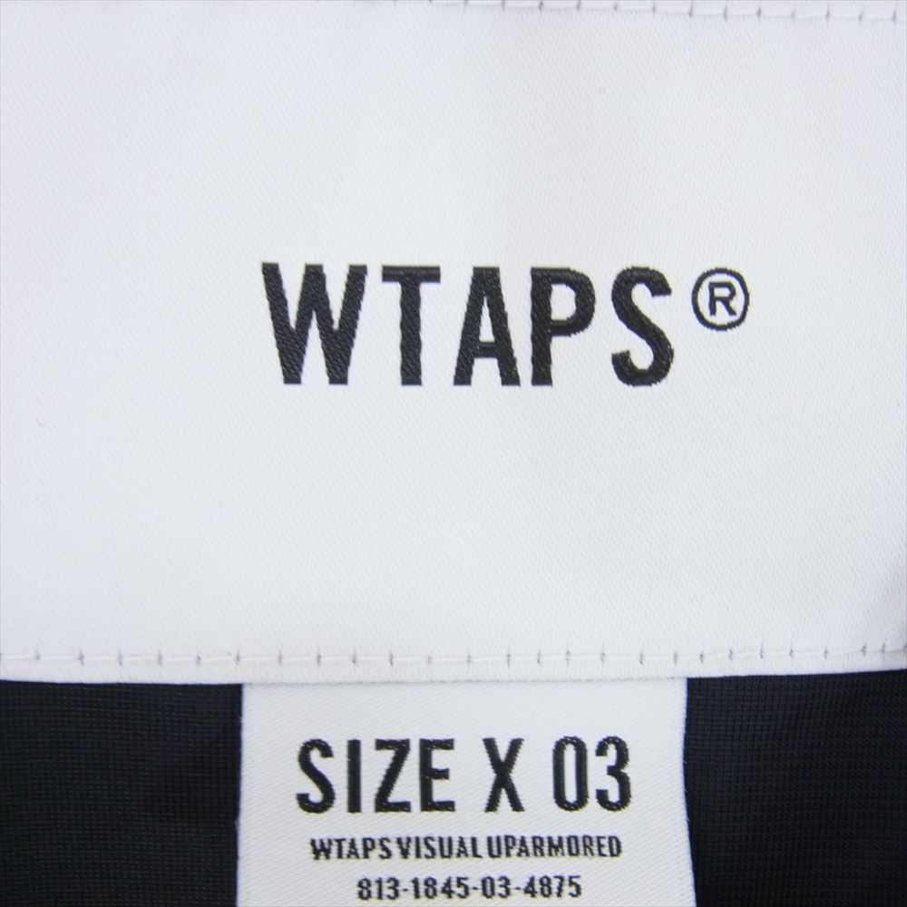 WTAPS ダブルタップス 22AW 222ATDT-CSM06 Netminder / LS / Poly. LLW メッシュ ロゴ ワッペン 96 ナンバリング ホッケーシャツ 長袖 Tシャツ  ブラック系 X03【新古品】【未使用】【中古】