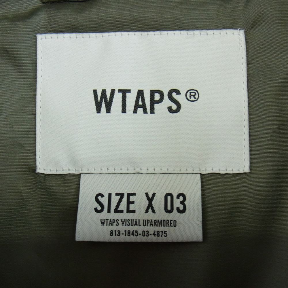 WTAPS ダブルタップス 23AW 232BRDT-JKM08 TRACK PADDED JACKET トラック パデット 中綿 ジャケット カーキ カーキ系 X03【中古】