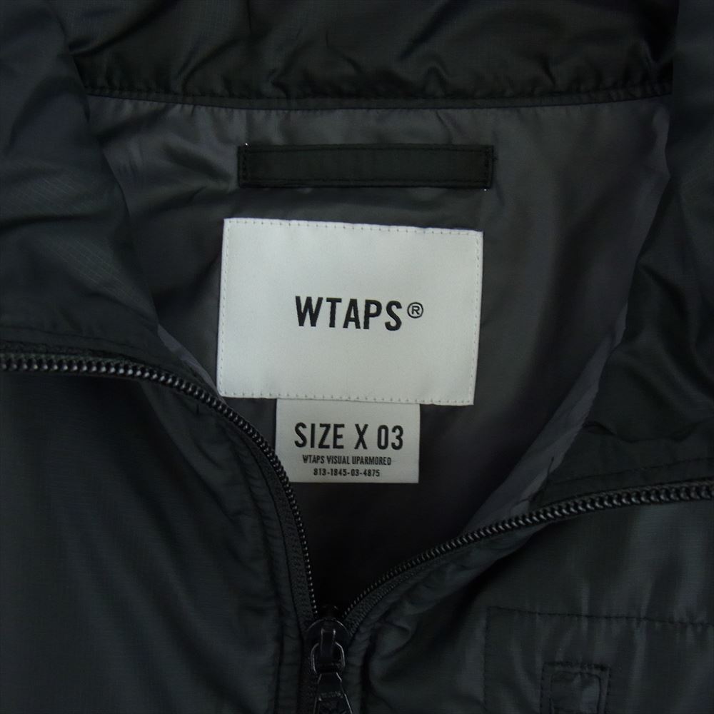 WTAPS ダブルタップス 23AW 232BRDT-JKM08 TRACK PADDED JACKET トラック パデット 中綿 ジャケット ブラック ブラック系 03【中古】