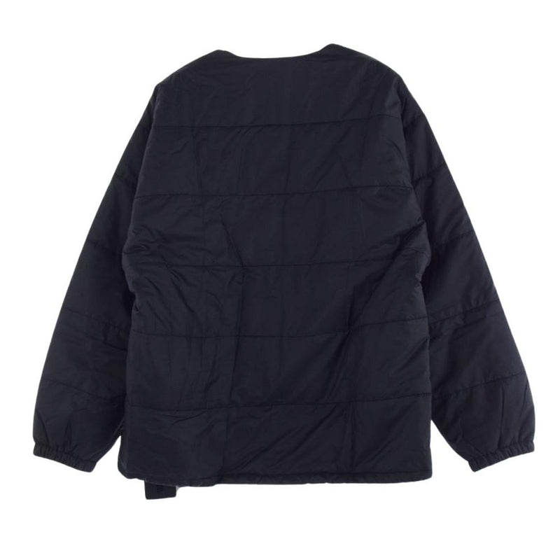 NEIGHBORHOOD ネイバーフッド 23AW 232TSNH-SHM05 Puff Shirt LS パフシャツ ロングスリーブ ノーカラー 中綿 ジップアップ ジャケット ブラック系 XL【新古品】【未使用】【中古】