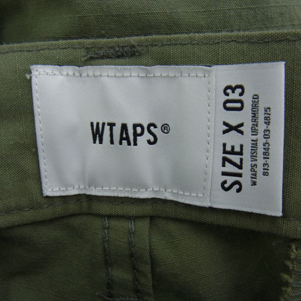 WTAPS ダブルタップス 23SS  231WVDT-PTM09 TROUSERS トラウザーズ NYCO. RIPSTOP カーゴ パンツ カーキ カーキ系 X 03【中古】