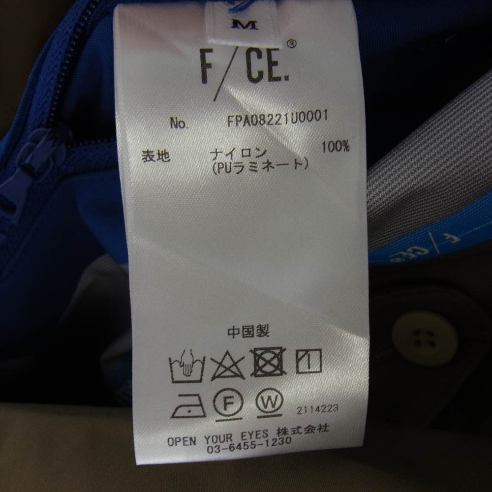 エフシーイー FPA08221U0001 WATERPPROOF WRAP COAT オーバーサイズ 防水 ラップコート M【極上美品】【中古】
