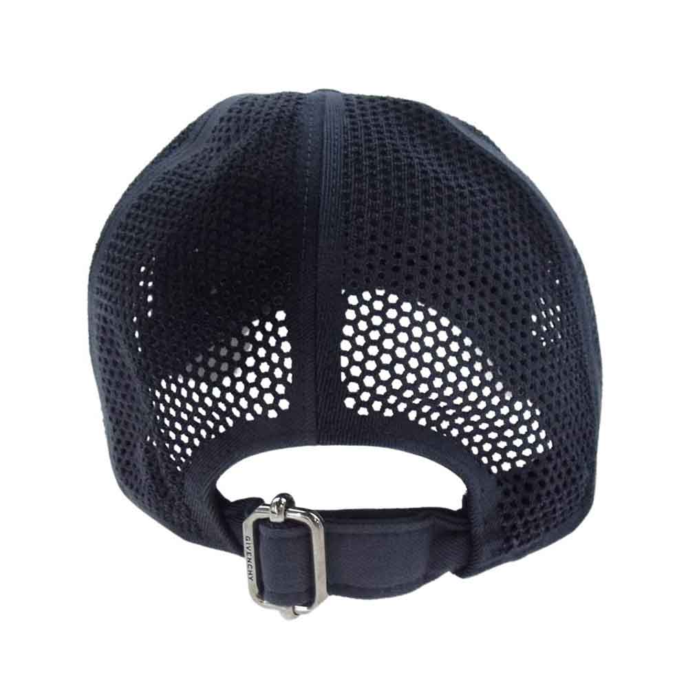 GIVENCHY ジバンシィ BPZ022P0LJ  国内正規品 チェック メッシュ 4G ロゴ刺繍 ベースボールキャップ ブラック系【中古】
