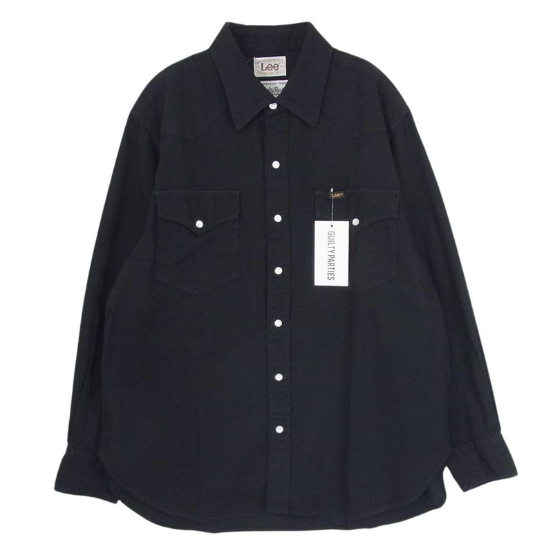 WACKO MARIA ワコマリア 24SS 24SS-WMS-LE01 × LEE リー DENIM WESTERN SHIRT デニム ウエスタン 長袖シャツ ブラック系 S【新古品】【未使用】【中古】