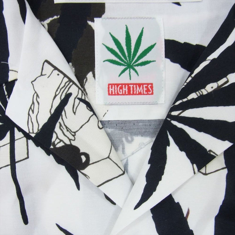 WACKO MARIA ワコマリア 24SS HIGHTIMES-WM-HI06 × HIGH TIMES S/S HAWAIIAN SHIRT TYPE-2 ハイタイムズ ハワイアン シャツ ホワイト系 M【新古品】【未使用】【中古】