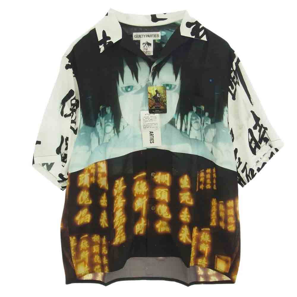 WACKO MARIA ワコマリア 24SS INNOCENCE-WM-HI02 × 攻殻機動隊 INNOCENCE S/S HAWAIIAN SHIRT TYPE-2 イノセンス 半袖 ハワイアン シャツ ホワイト系 M【新古品】【未使用】【中古】