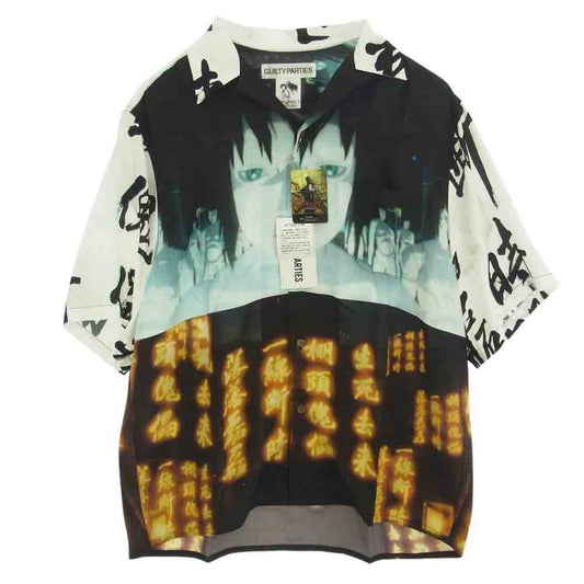 WACKO MARIA ワコマリア 24SS INNOCENCE-WM-HI02 × 攻殻機動隊 INNOCENCE S/S HAWAIIAN SHIRT TYPE-2 イノセンス 半袖 ハワイアン シャツ ホワイト系 M【新古品】【未使用】【中古】
