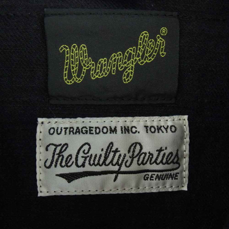 WACKO MARIA ワコマリア 24SS 24SS-WMO-WG01 × Wrangler ラングラー DENIM TRUCKER JACKET デニム トラッカー ジャケット ブラック系 M【極上美品】【中古】