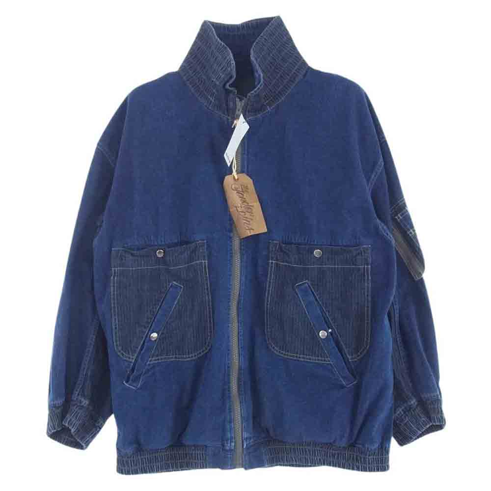 TENDERLOIN テンダーロイン 23SS DENIM MA-1 デニム ジップアップ ジャケット インディゴブルー系 XL【美品】【中 –  ブランド古着 LIFE