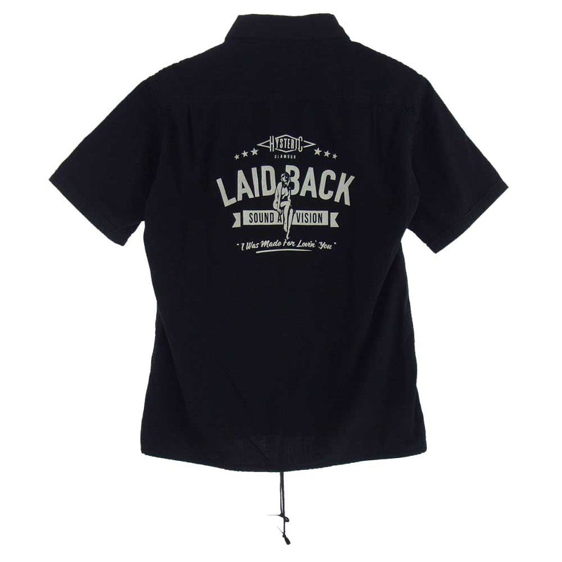 HYSTERIC GLAMOUR ヒステリックグラマー 02202AH06 LAID BACK エンジニア シャツ ブラック系 S【中古】