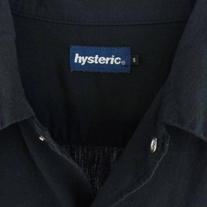 HYSTERIC GLAMOUR ヒステリックグラマー 02202AH06 LAID BACK エンジニア シャツ ブラック系 S【中古】