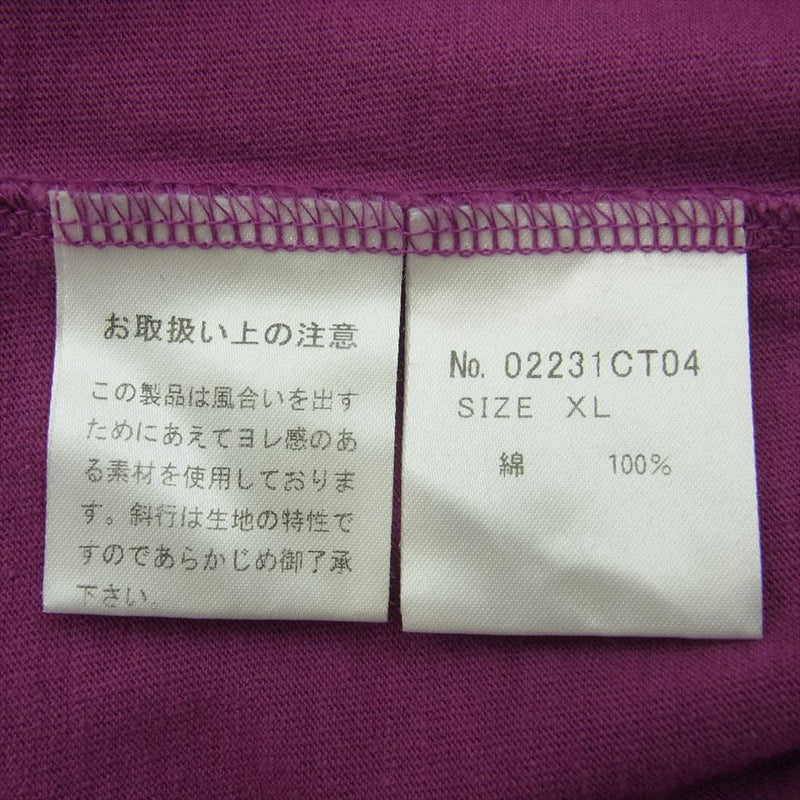 HYSTERIC GLAMOUR ヒステリックグラマー 02231CT04 GOOD VIBRATION Tシャツ  パープル系 XL【中古】