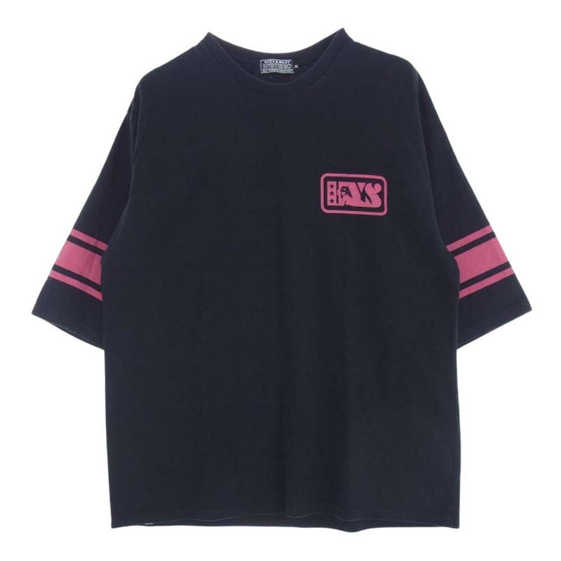 HYSTERIC GLAMOUR ヒステリックグラマー 23SS 02232CT14 HOT'N'DIRTY 五分丈 Tシャツ ブラック系 XL【中古】