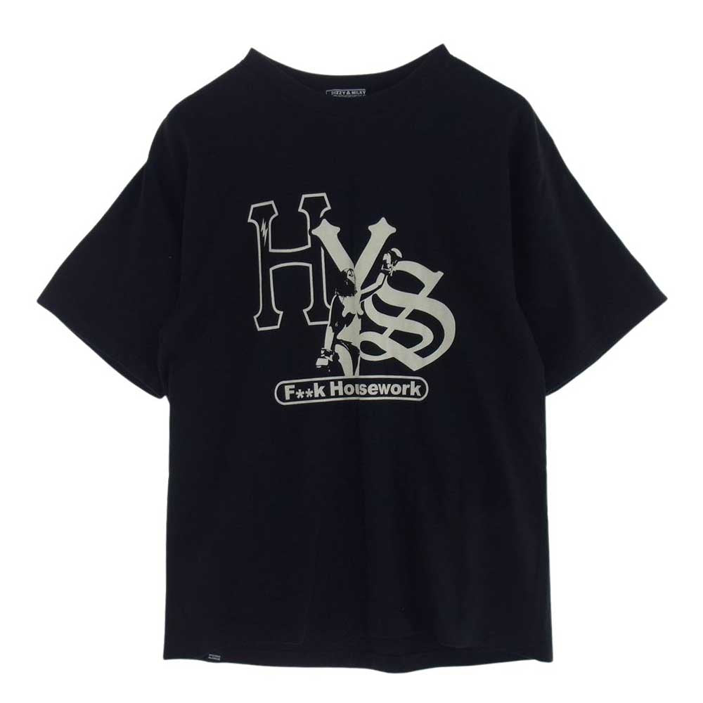 HYSTERIC GLAMOUR ヒステリックグラマー 02231CT01 CHAMPION STYLE Tシャツ ブラック系 M【中古】