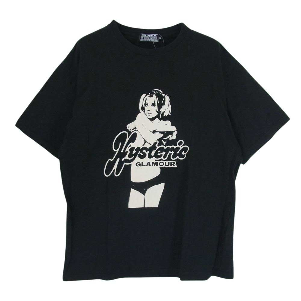 HYSTERIC GLAMOUR ヒステリックグラマー 23AW 02233CT08 HYSTERIC STARING GIRL Tシャツ  ブラック系 XL【中古】