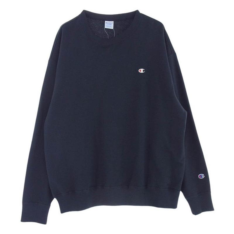 Champion チャンピオン C3-W001L オーバーサイズ クルー ネック スウェット ネイビー系 3L【美品】【中古】