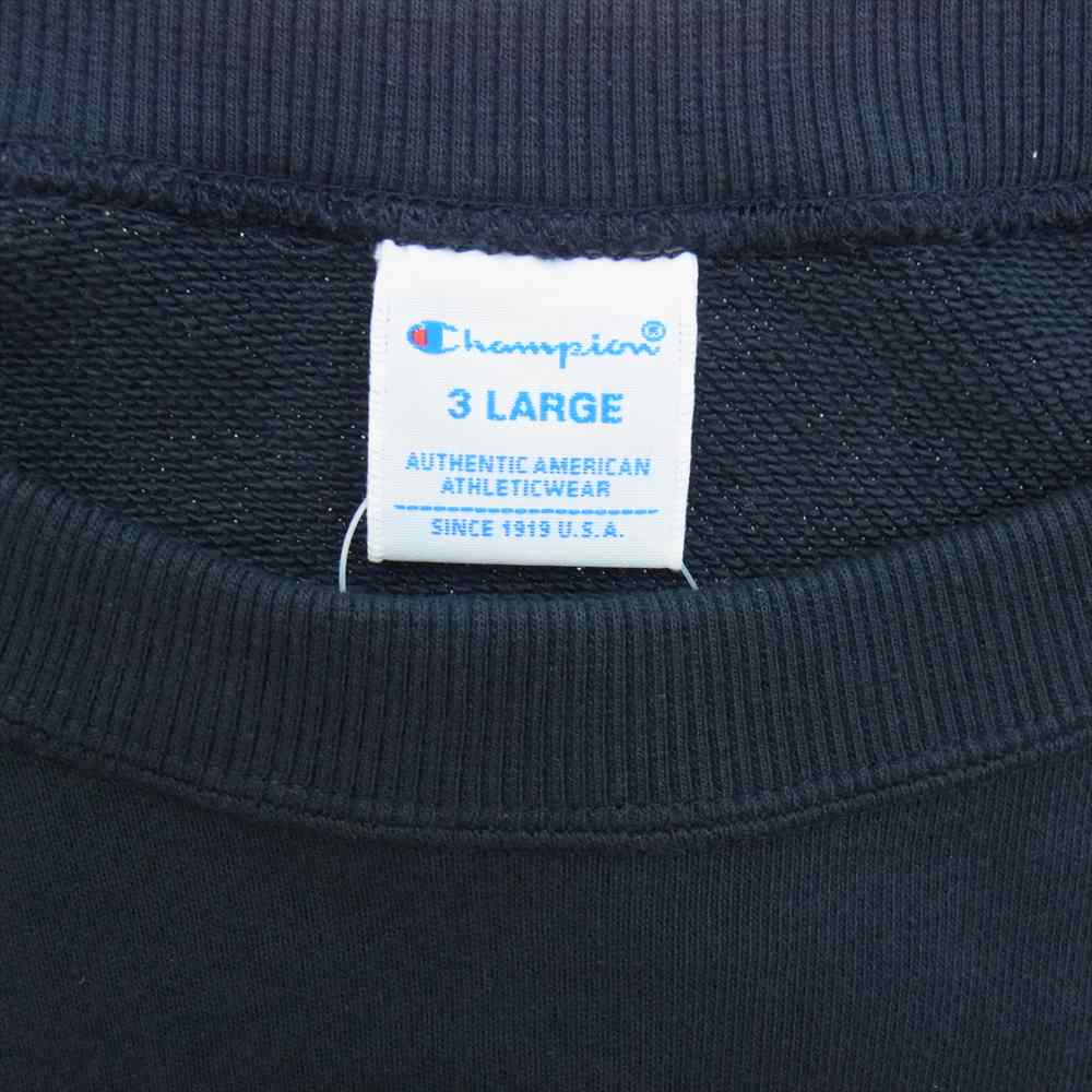 Champion チャンピオン C3-W001L オーバーサイズ クルー ネック スウェット ネイビー系 3L【美品】【中古】