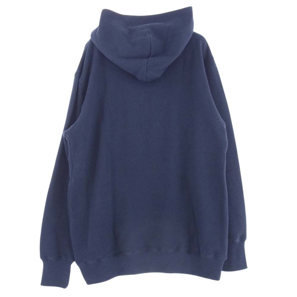 Champion チャンピオン C3-S119 P/O HOODED SWEATSHIRT プルオーバー パーカー ネイビー系 XL【美品】【中古】