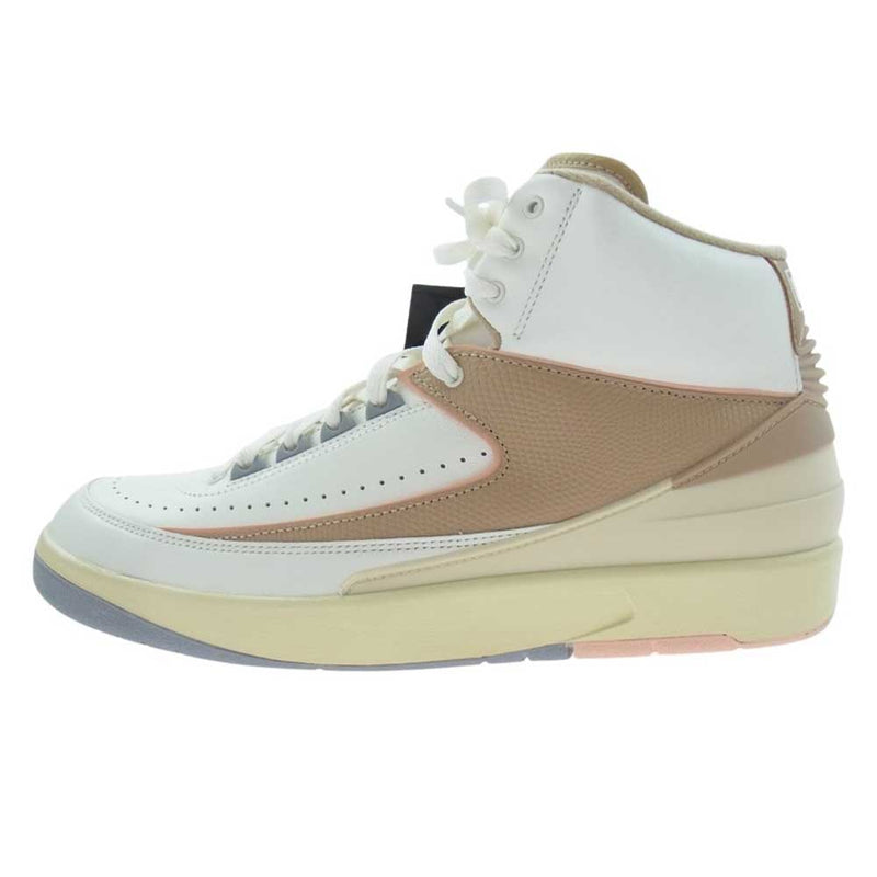 NIKE ナイキ Women's Air Jordan 2 Sunset Haze ウィメンズ エアジョーダン2  ハイカット スニーカー ベージュ系 29cm【極上美品】【中古】