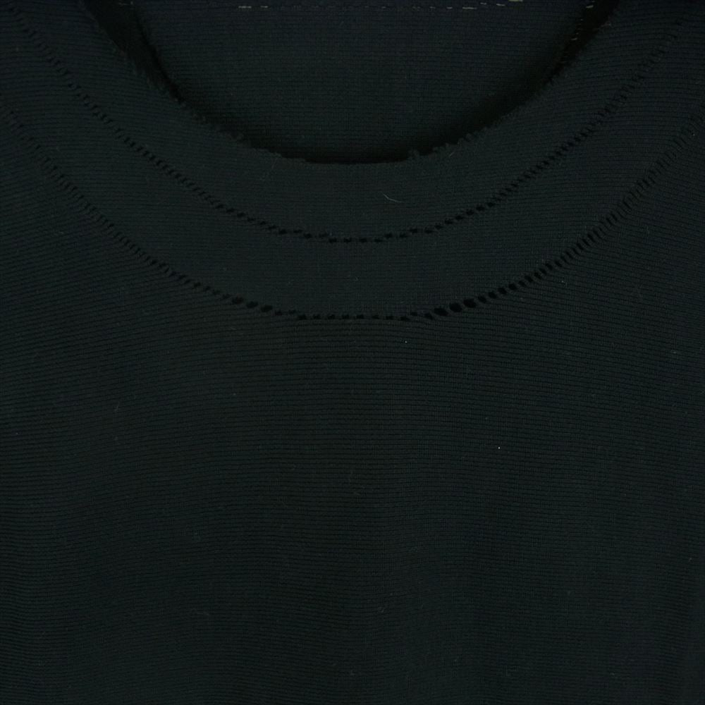 ISSEY MIYAKE イッセイミヤケ ME81KN265 MEN メン A-poc ニット カットオフ 半袖 カットソー ブラック系 サイズ表記なし【中古】