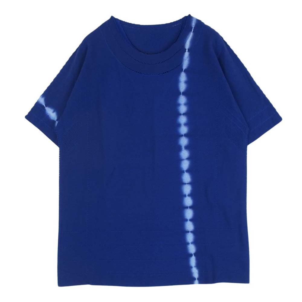 ISSEY MIYAKE イッセイミヤケ ME83KN303 MEN メン A-poc ニット カットオフ 半袖 カットソー ブルー系 サイズ表記なし【中古】