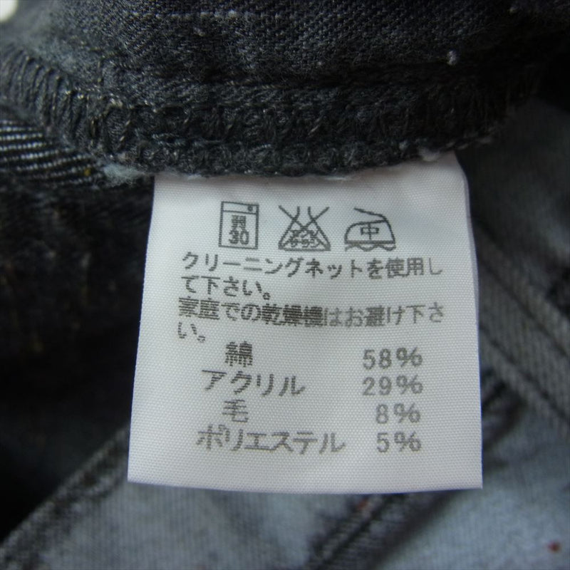 ISSEY MIYAKE イッセイミヤケ 13AW ME33FF089 MEN メン ジャガード 総柄 デニム パンツ ブラック系 2【中古】