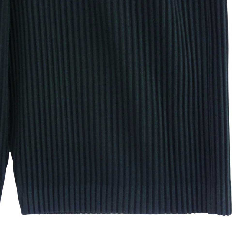 ISSEY MIYAKE イッセイミヤケ 23AW HP33JI137 homme plisse オムプリッセ PLEATS BOTTOMS 1 プリーツ加工 ジャンプスーツ オールインワン ダークグリーン系 1【美品】【中古】