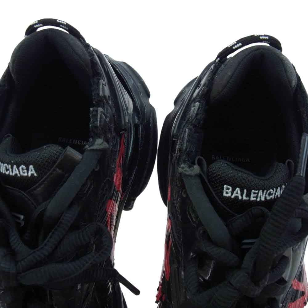 BALENCIAGA バレンシアガ 677403 Runner Sneaker  Graffiti Black Red ランナー グラフィティ スニーカー ブラック系 28.5cm【中古】