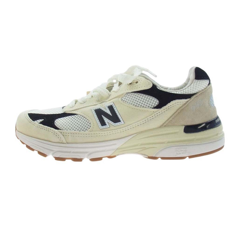 NEW BALANCE ニューバランス U993WS フェイクバスターズ鑑定済 USA製 993 WS スエード メッシュ ローカット スニーカー  ベージュ系 27cm【極上美品】【中古】