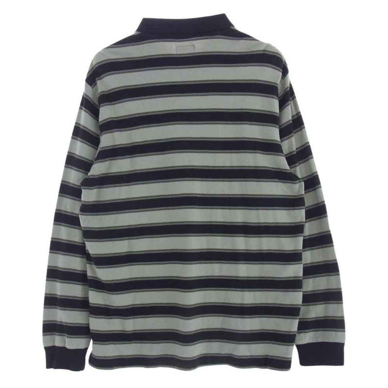 Supreme シュプリーム 18AW Striped L/S Polo ストライプ ポロ 長袖 シャツ L【中古】